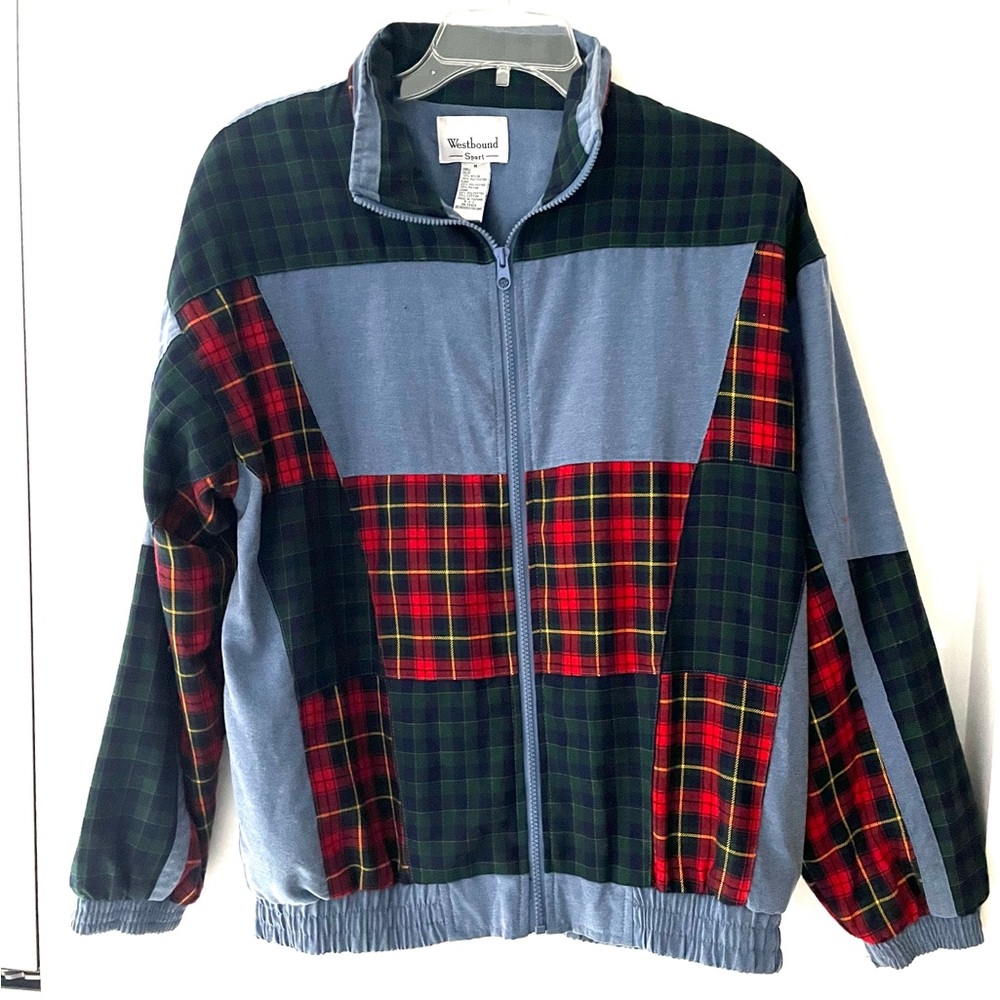 Westbound Sport Men's Plaid Zip Bomber Jacket